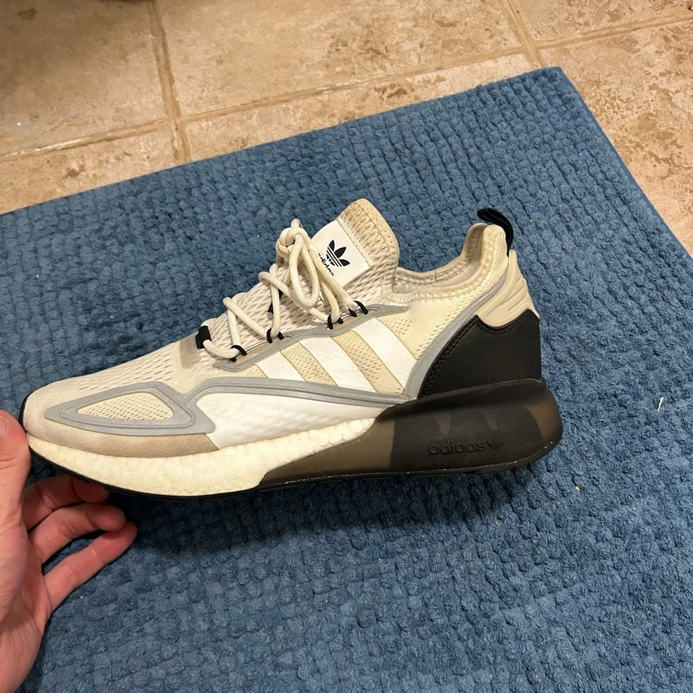adidas Athletic Shoes in Cream and Gray - Picture 8 of 10